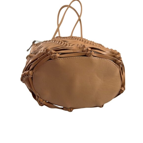 Fossil Brown Braided Leather Tote - Picture 2 of 8